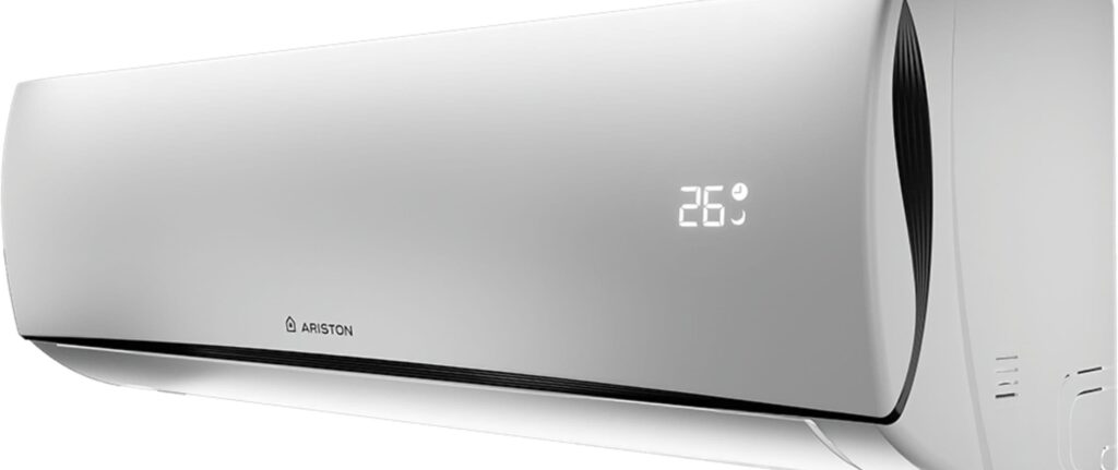 AC ariston kios dengan pengaturan suhu 26 derajat celcius