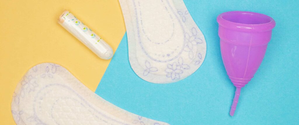 tampon, pad, dan menstual cup