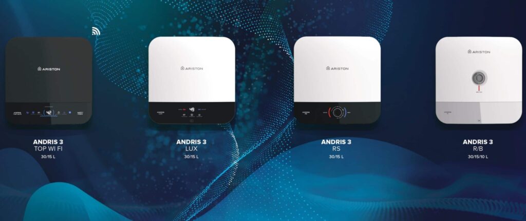 beberapa pilihan varian water heater Ariston Andris 3