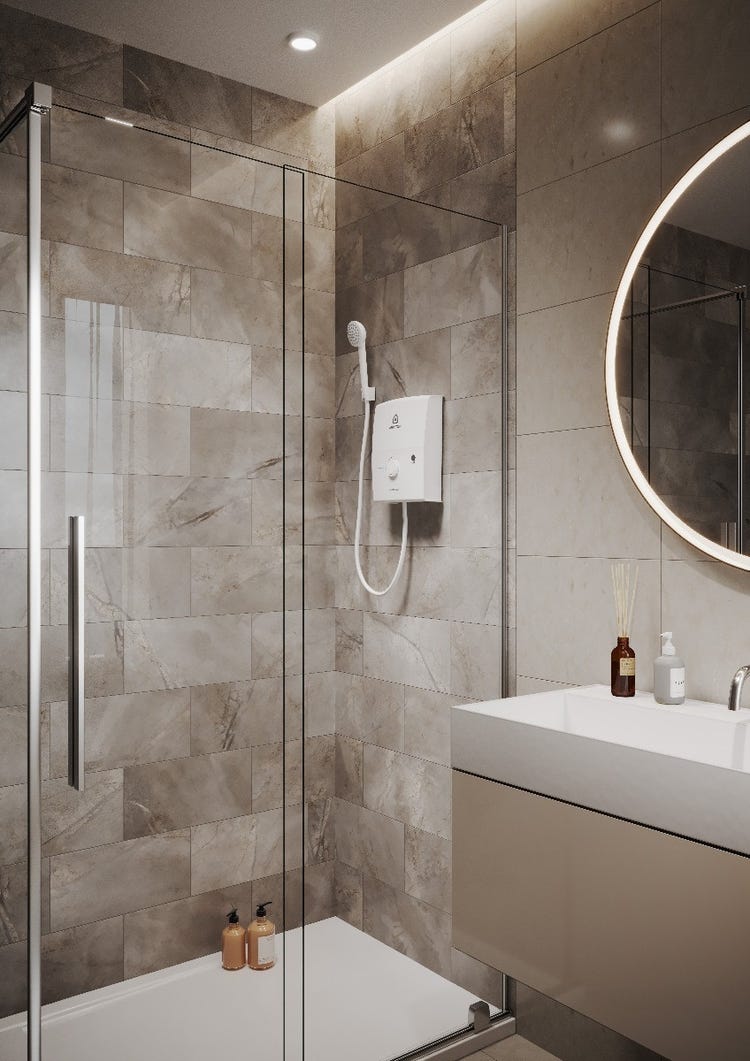 new aures easy in bathroom