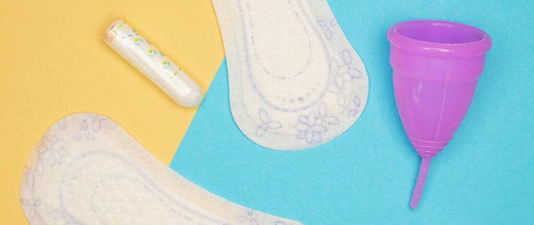 tampon, pad, dan menstual cup