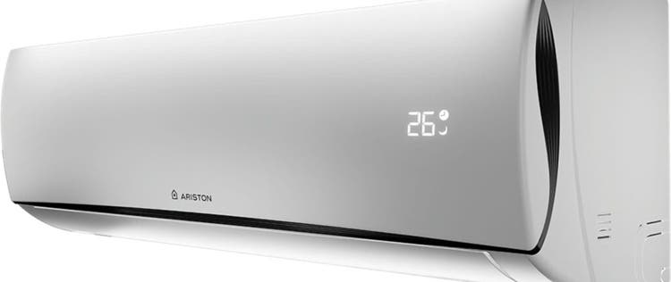 AC ariston kios dengan pengaturan suhu 26 derajat celcius