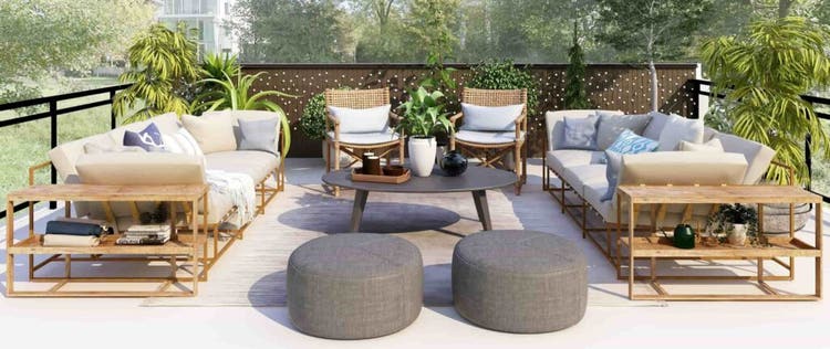 sofa di depan teras