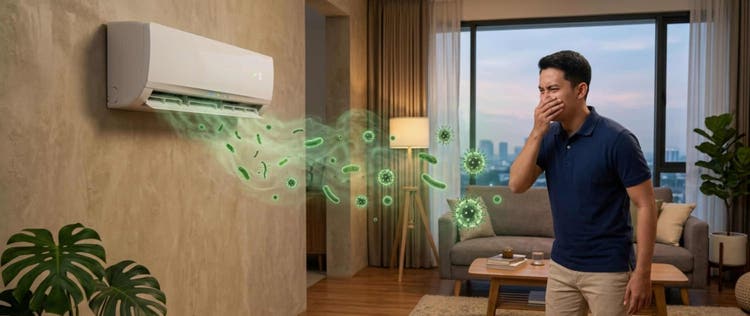 6 Penyebab AC Bau Apek dan Cara Mengatasinya dengan Mudah