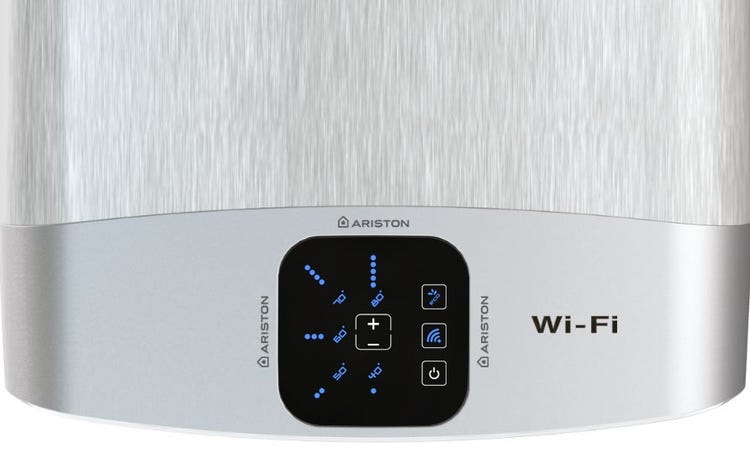 Elektryczny, pojemnościowy podgrzewacz wody Velis Wifi - panel