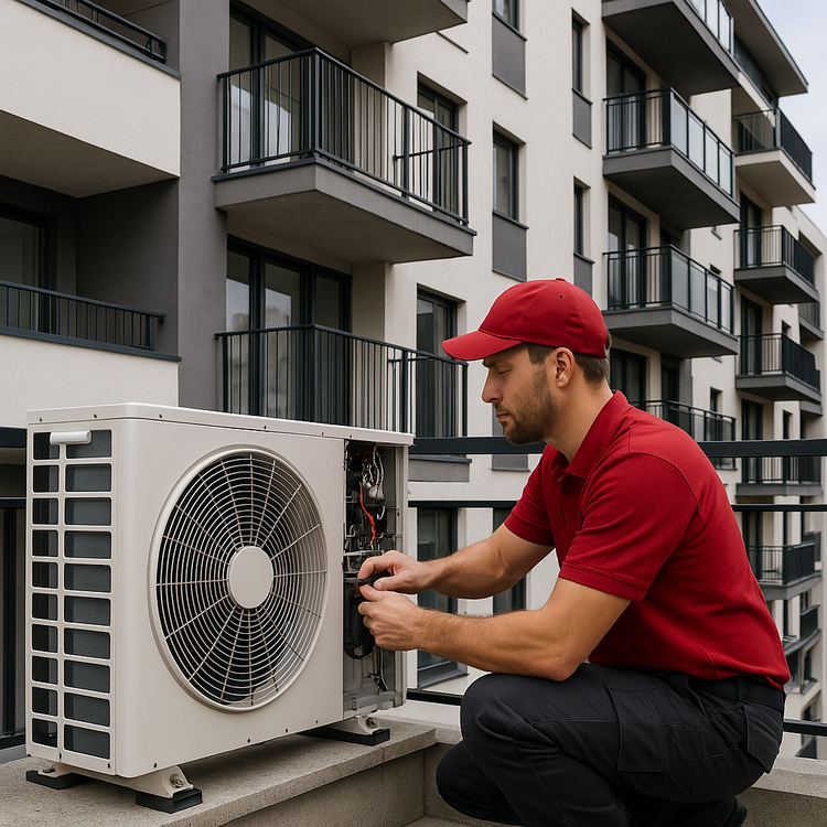 Pode instalar-se uma bomba de calor num prédio?