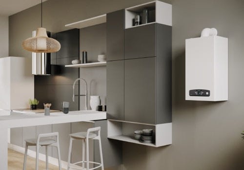 Centrală termică Ariston Cares S 24 / Cares S 30 amplasată în bucătărie, aspect modern