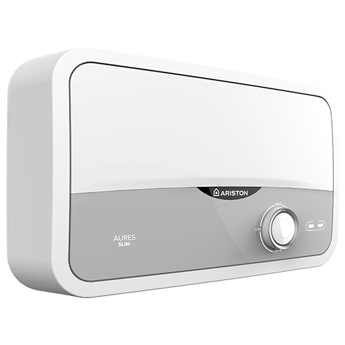 Instant electric pentru apă caldă Ariston Aures Slim - vedere frontal stânga