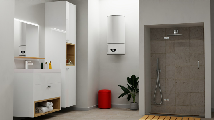 Pompă de căldură pentru apă caldă Ariston Lydos Hybrid WI-FI - montată pe perete