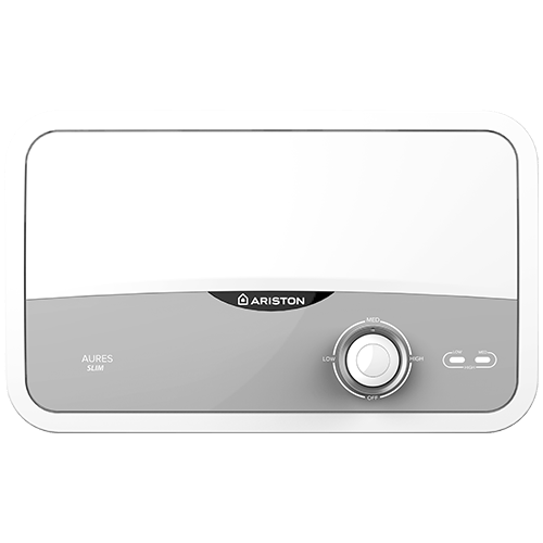 Instant electric pentru apă caldă Ariston Aures Slim - frontal