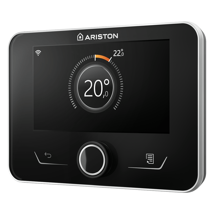 Termostat Ariston SENSYS HD negru - vedere lateral dreapta