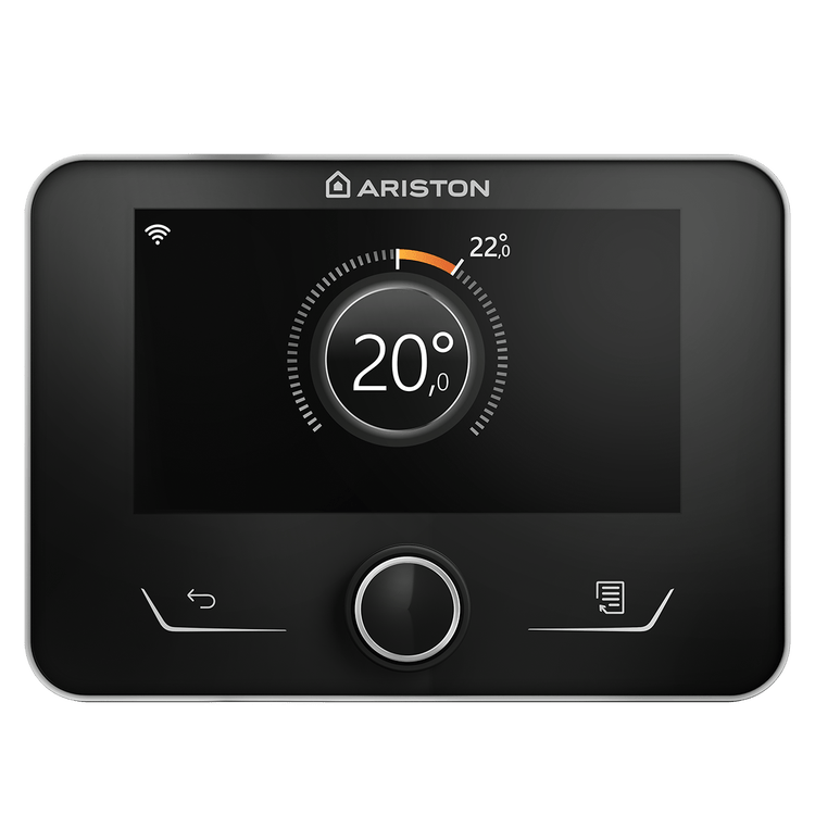 Termostat Ariston SENSYS HD negru - vedere frontală