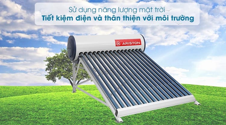 Bình nước nóng năng lượng mặt trời Ariston tiết kiệm điện