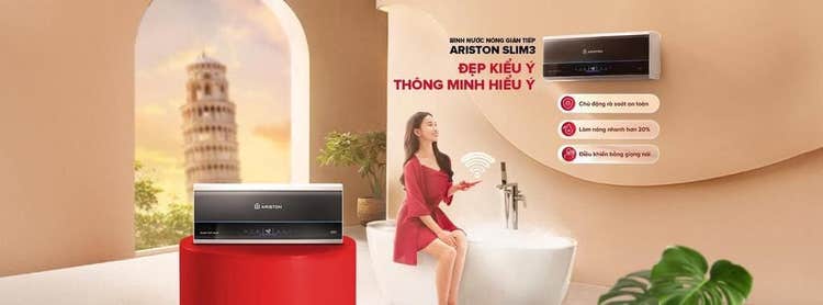 Máy nước nóng chuẩn Ý Ariston cung cấp sản phẩm nước nóng đa dạng