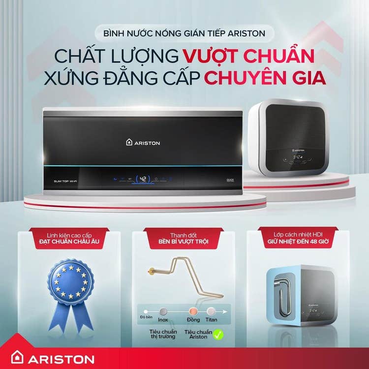 Các dòng máy nước nóng Ariston đáng mua