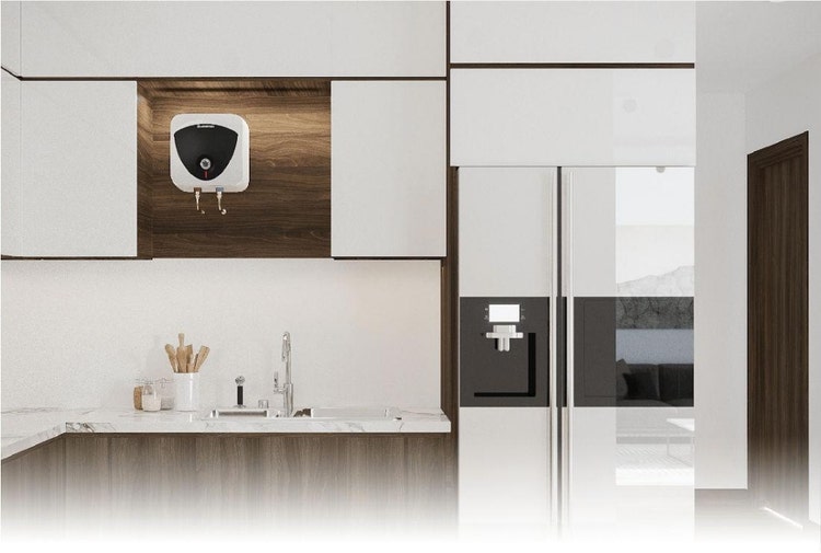 Kích thước bình nóng lạnh 6L Ariston Andris nhỏ gọn