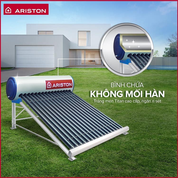 Bình bảo ôn máy nước nóng năng lượng mặt trời Ariston
