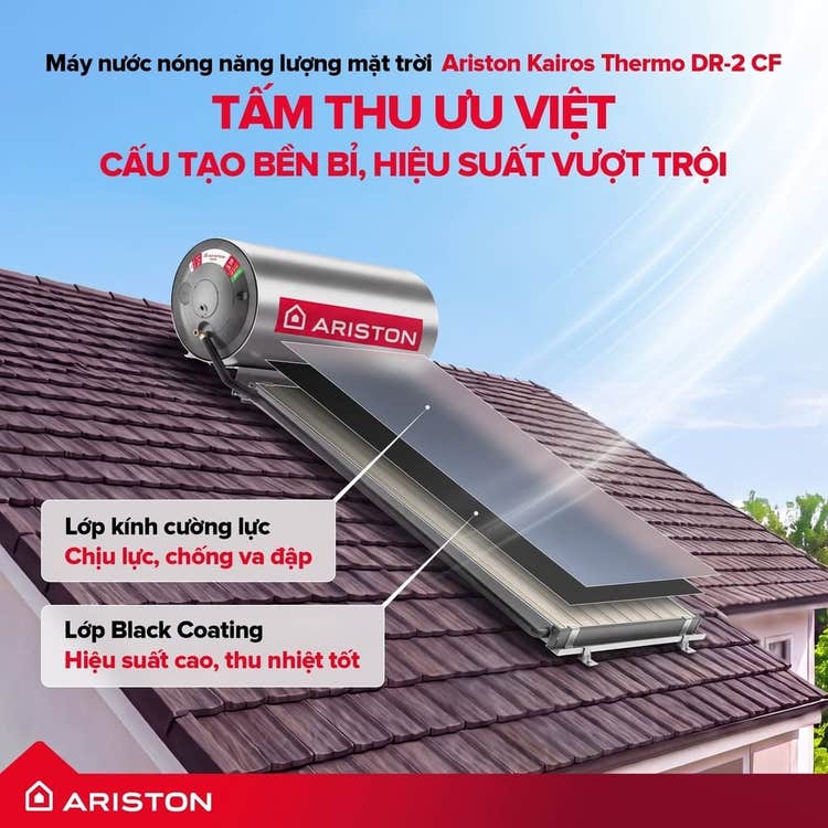 Máy nước nóng năng lượng mặt trời 100L đảm bảo an toàn khi sử dụng