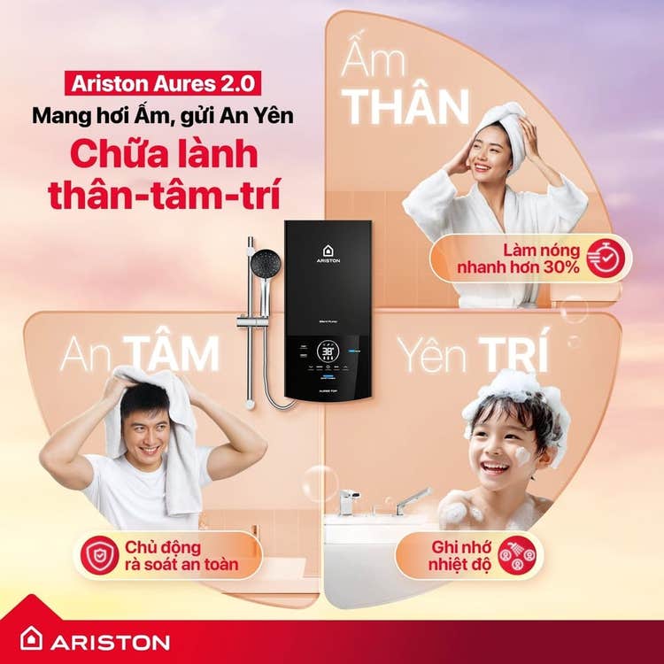Tìm hiểu công nghệ máy làm nước nóng thông minh trực tiếp AURES TOP